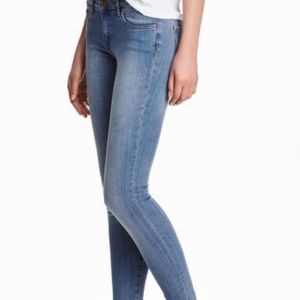 Skinny low rise jeans